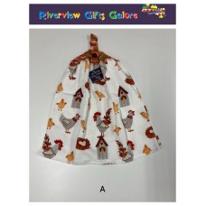 Crochet Top Hand Towel / Tea Towel - Roosters Crochet Top Hand Towel / Tea Towel - Roosters